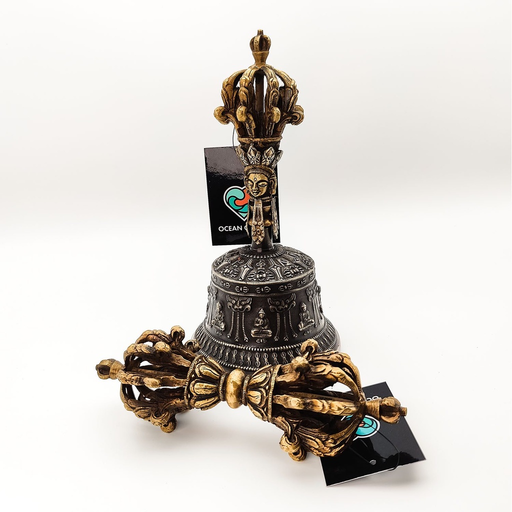 [MUI-069] Tibetan Bell & Vajra Large (11 cm)