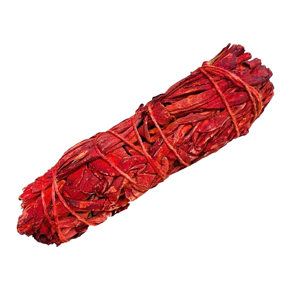 [INS-038] Dragon Blood White Sage California Organic Medium Smudge (11 cm)